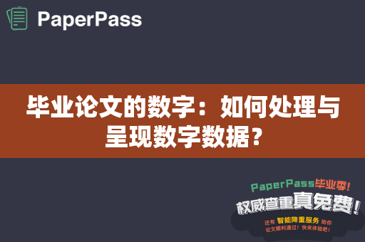 毕业论文的数字：如何处理与呈现数字数据？