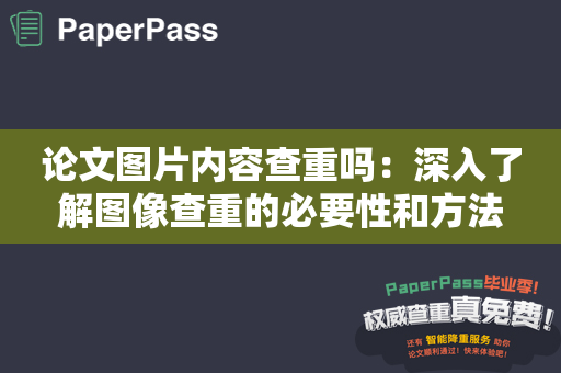 论文图片内容查重吗：深入了解图像查重的必要性和方法